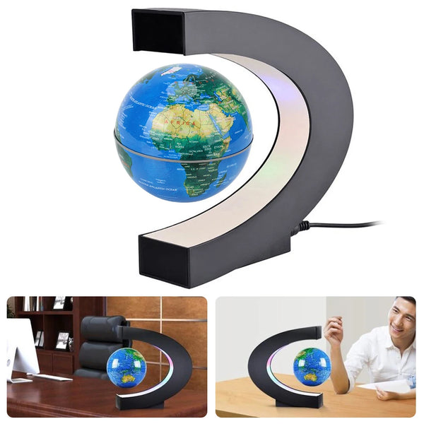 Magnetic Levitation Globe Birthday Gifts Electronic Antigravity Lamp Novelty Ball Light LED World Map Home Decoration Floating