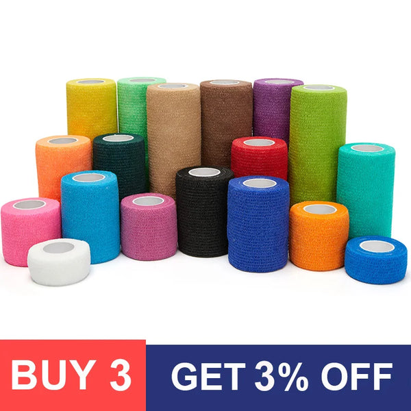 4.5m Colorful Sport Self Adhesive Elastic Bandage Wrap Tape Elastoplast For Knee Support Pads Finger Ankle Palm Shoulder