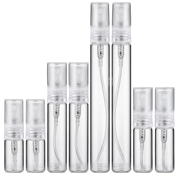 8/16PCS Perfume Bottle Portable Glass Refillable Spray Bottle Atomizer Container Women Perfume Pump Travel Bottle