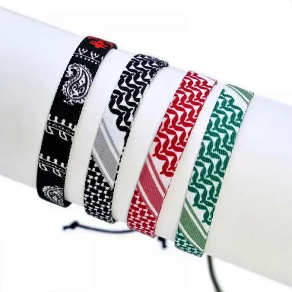 New fashionable Arabic style geometric polka dot multi-color hand-woven bracelet for men and women jewelry accessories gifts