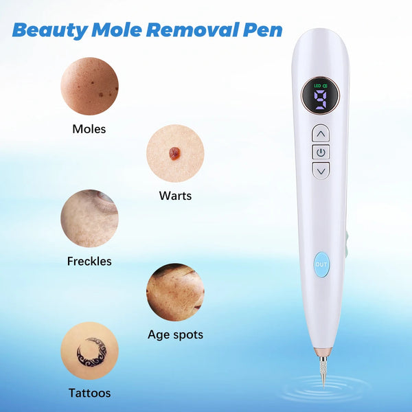 Professional Plasma Pen 9-Level Skin Face Wart Tag Household Black Dots Tattoo Freckle Remover Beauty Instrument LED Screen